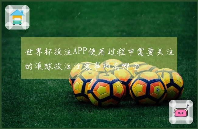 世界杯投注APP使用过程中需要关注的滚球投注注意事项有哪些